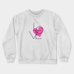 Love and Heart Crewneck Sweatshirt